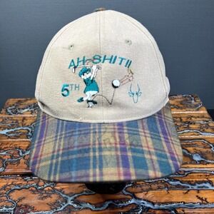 Vintage Golf Hat Comedy Logo Signed 5th Hole Snapback Cap